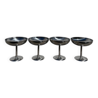 4 Guy Degrenne stainless steel bowls