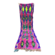 Berber hallway rug Boucherouite pink and fluorescent