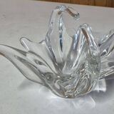 Clear blown crystal centerpiece, Vannes Crystal style, 26cm