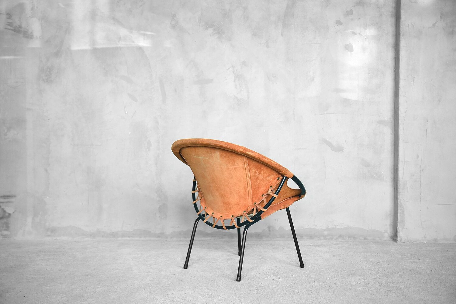 Item Name Mid-Century Circle Balloon Chair by Lusch Erzeugnis for Lusch & Co, 1960s