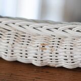 Vintage rattan mirror