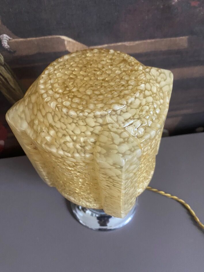 1950s glass lamp