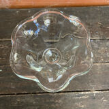 Set of 6 Ice Cream Bowls FIDENZA VETRARIA Moulded Glass Petal Shape It