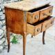 Commode sauteuse à ressaut en Marqueterie de bois de style Transition 