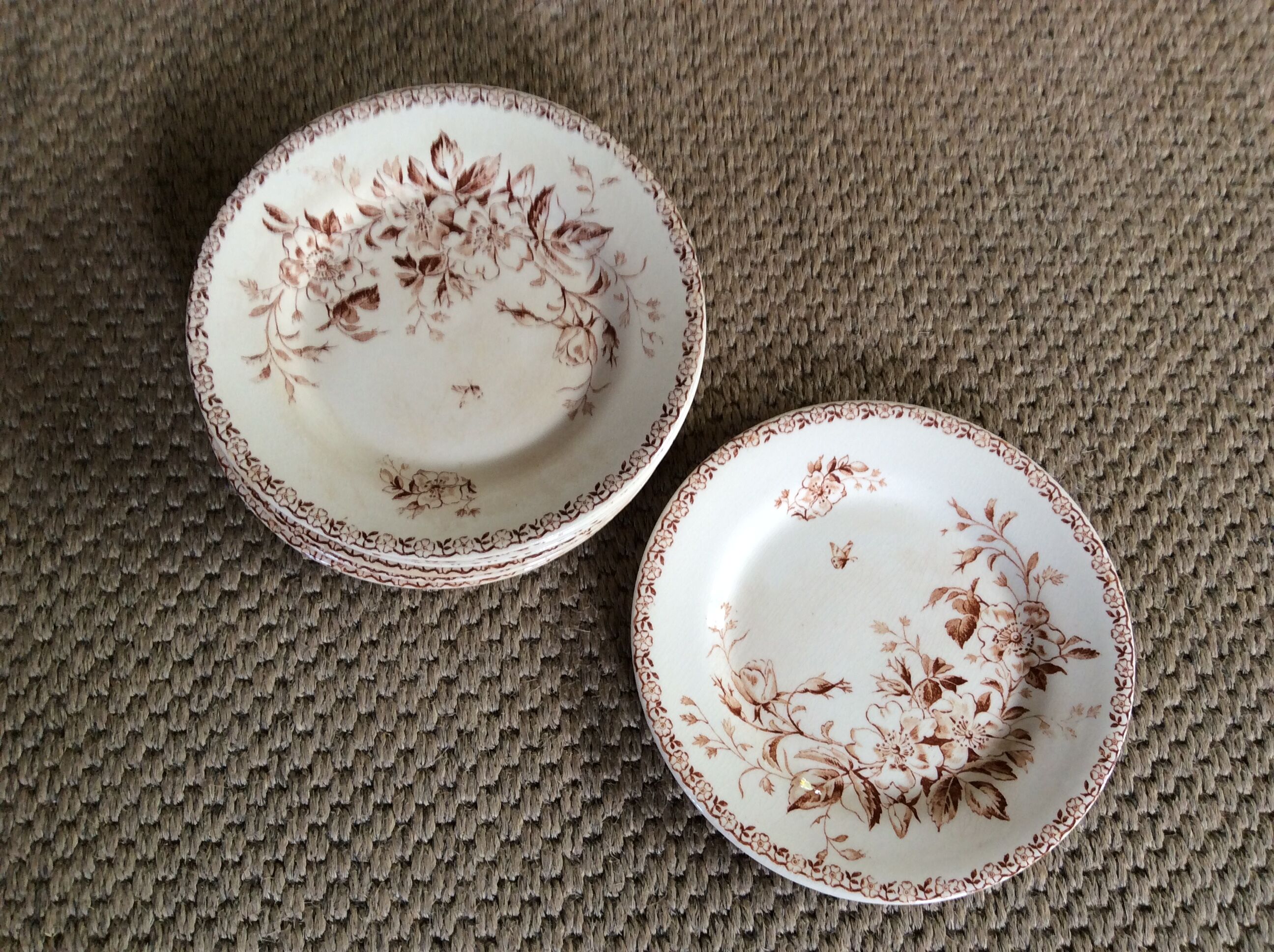 Series of 9 plates Iron Earth