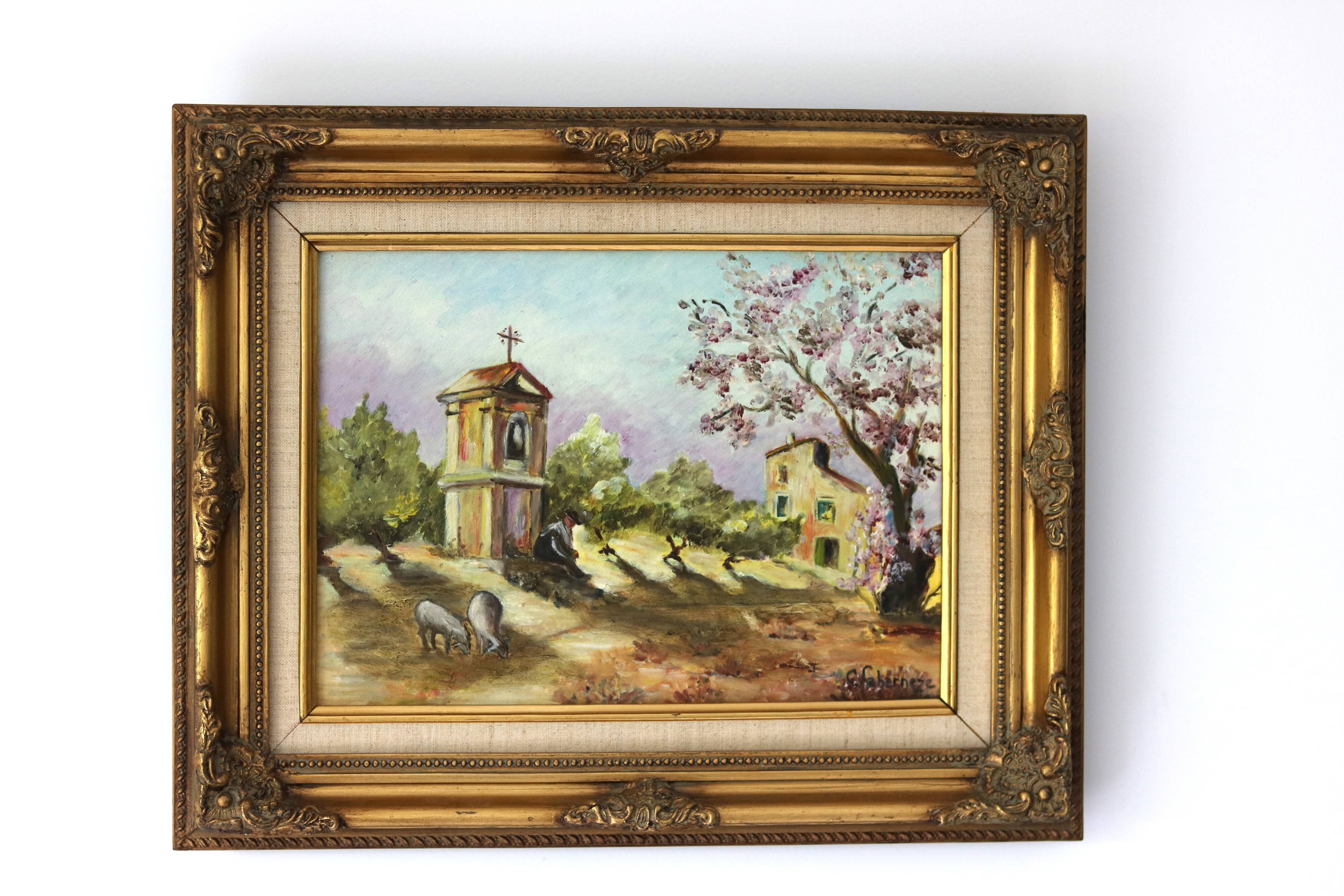 Provençal landscape painting