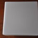 Square ceiling light in white opalin glass