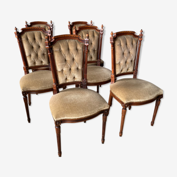 Lot de six chaises style Louis XVI