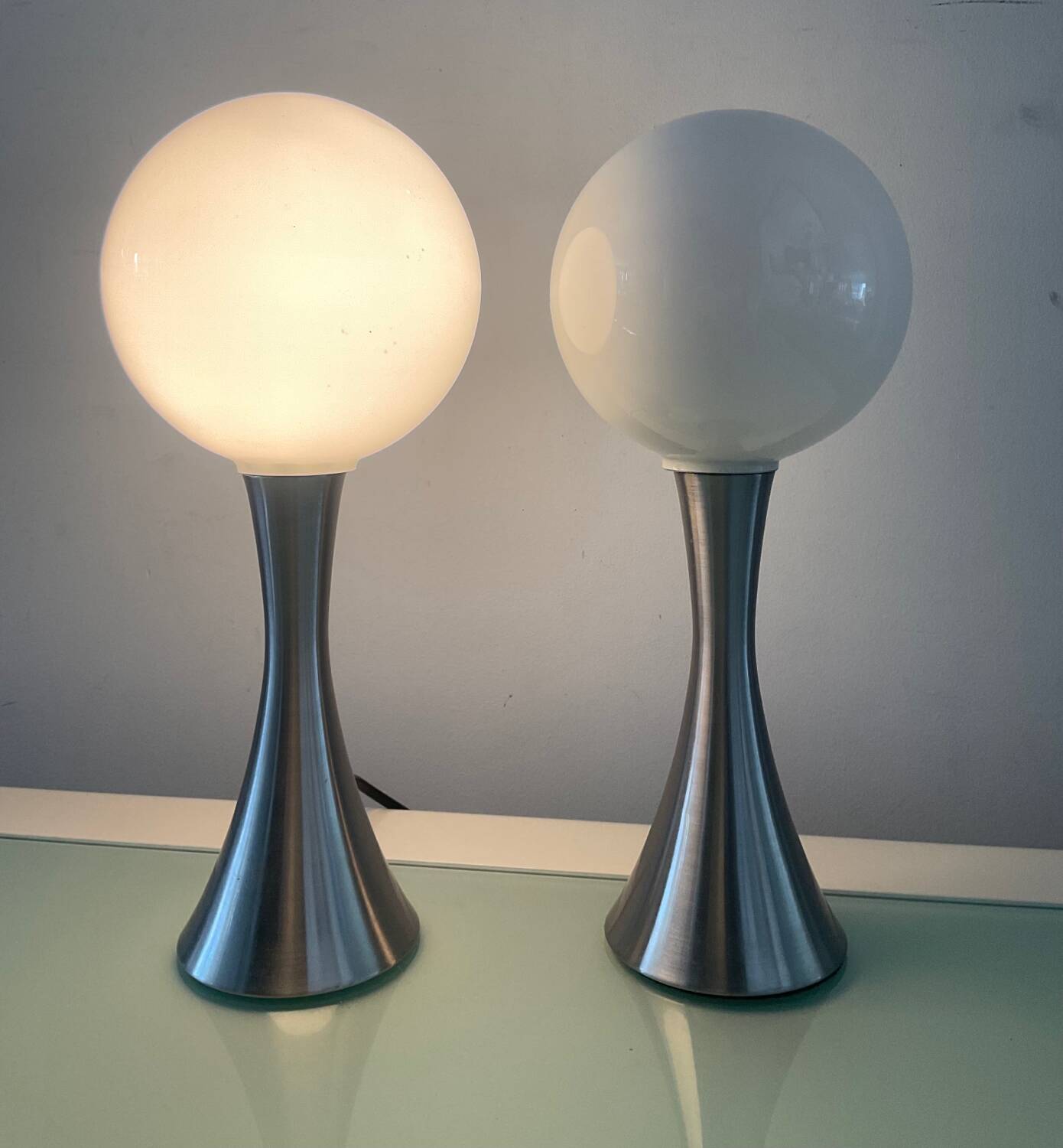 Pair of Space Age lamps