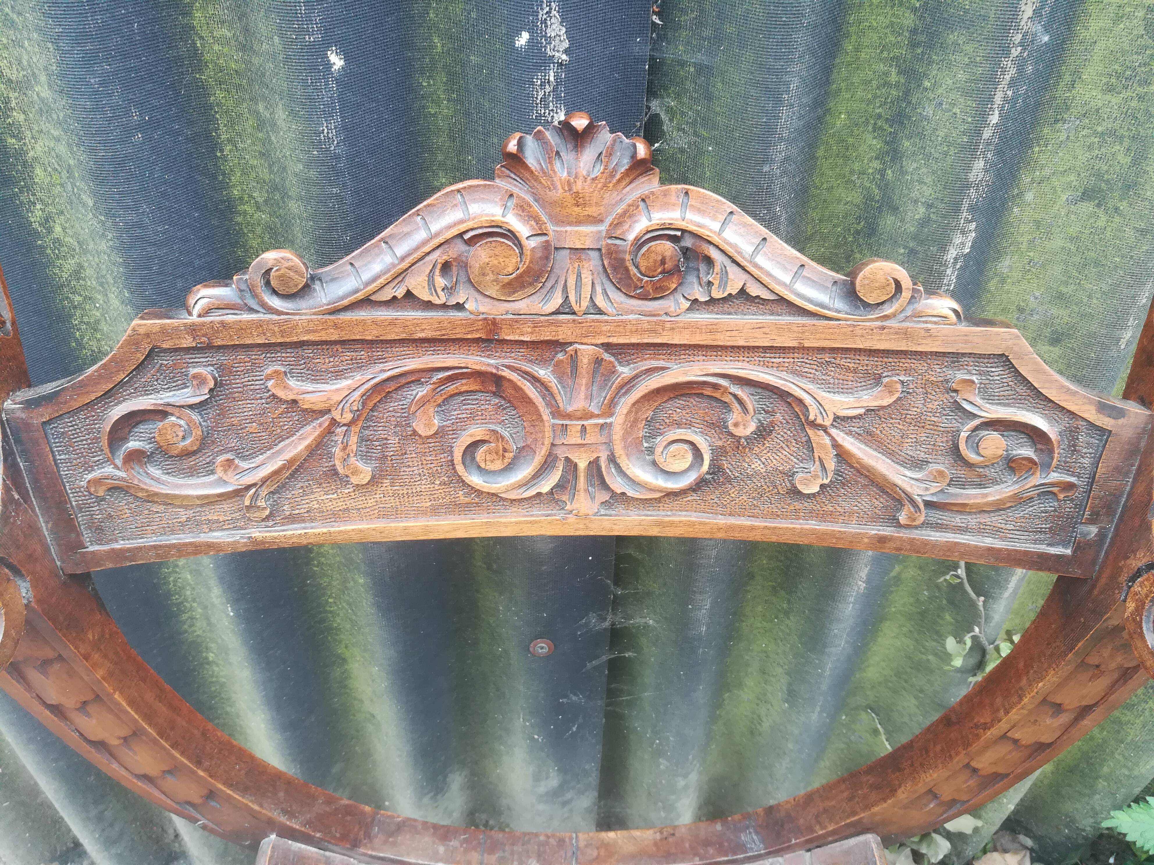 Dagobert walnut armchair