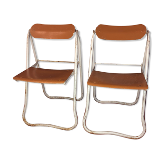 Paire de chaises Bienaise Nelson frères circa 1920/1930