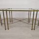 Golden brass coffee tables