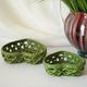 Pair of vacuum pocket ceramic braided openwork