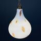 Murano opaline glass pendant lamp from the mid-century by Stilnovo, 1950s.