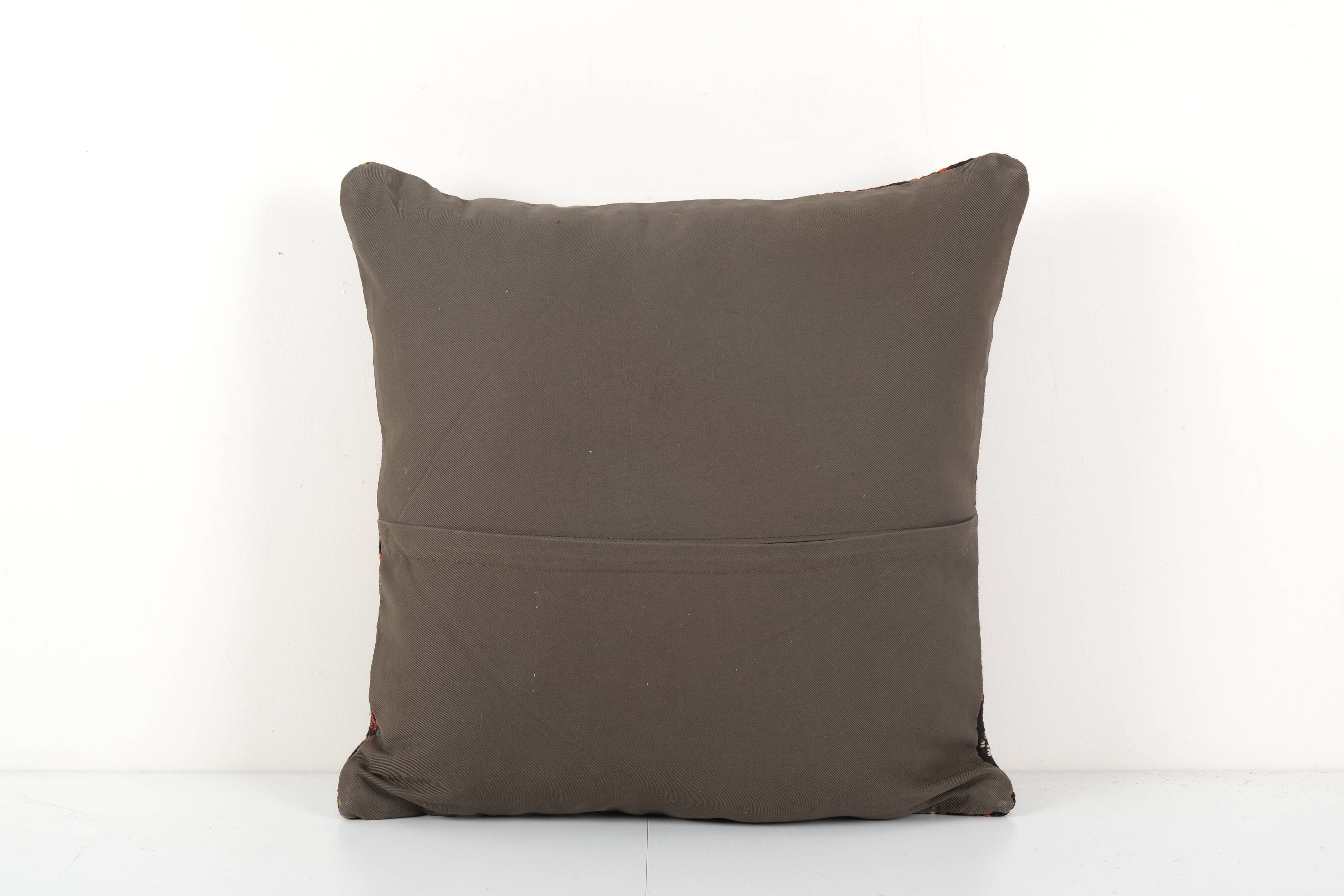 Square oversize turkish kilim pillow cover