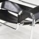 Wassily chair by Marcel Breuer in black leather 1970