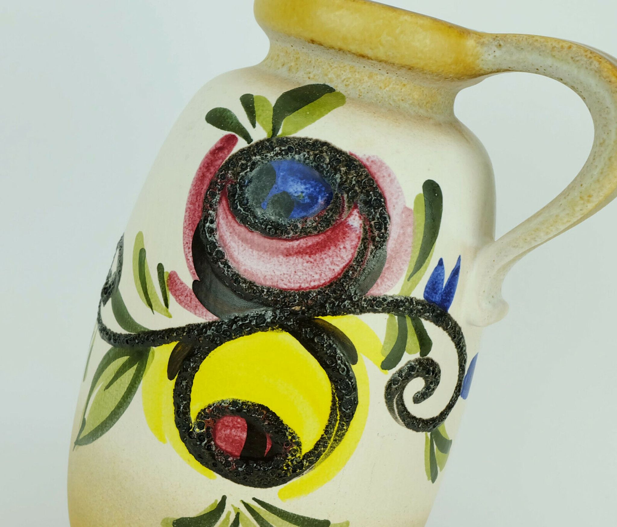 Scheurich vase colorful fat lava flower decor model 484-27