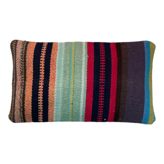 Housse de coussin kilim turc vintage 30x50cm