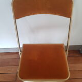 Velvet folding chair