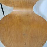 2 wooden chairs - metal circa 1950 Genevieve Dangles