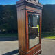 Armoire à glace Napoléon III en placage de loupe