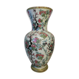 Vase céramique décoration florale