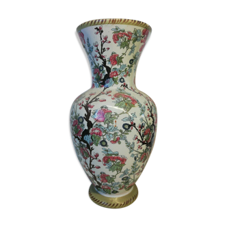 Vase céramique décoration florale