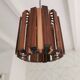 Mid century design pendant light werner schou, seventies