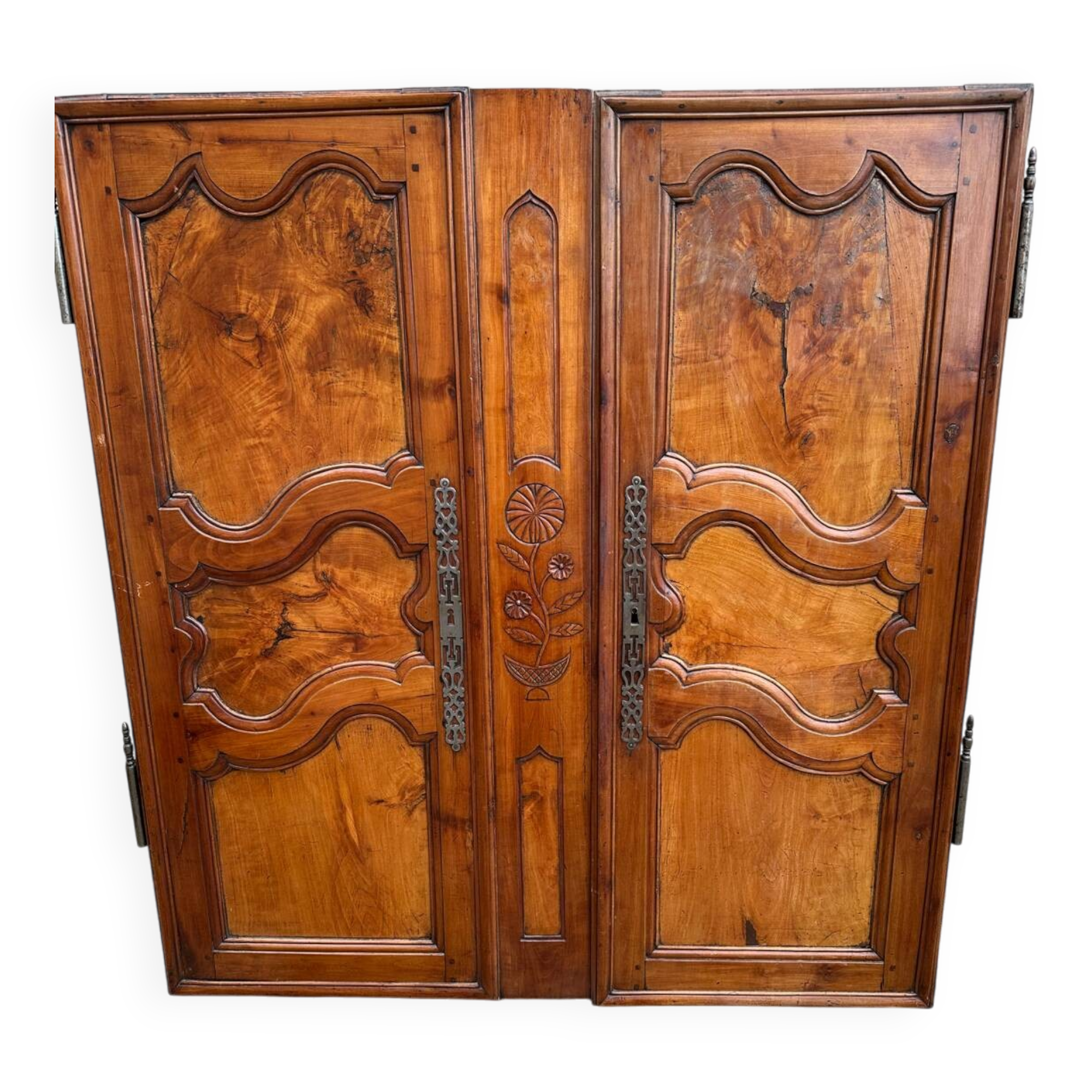 Pair of Louis XV style wardrobe doors