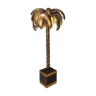 Lampadaire des années 70 forme palmier en métal doré