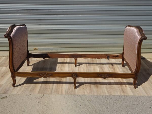 Banquette lit ancienne, de style Louis XV