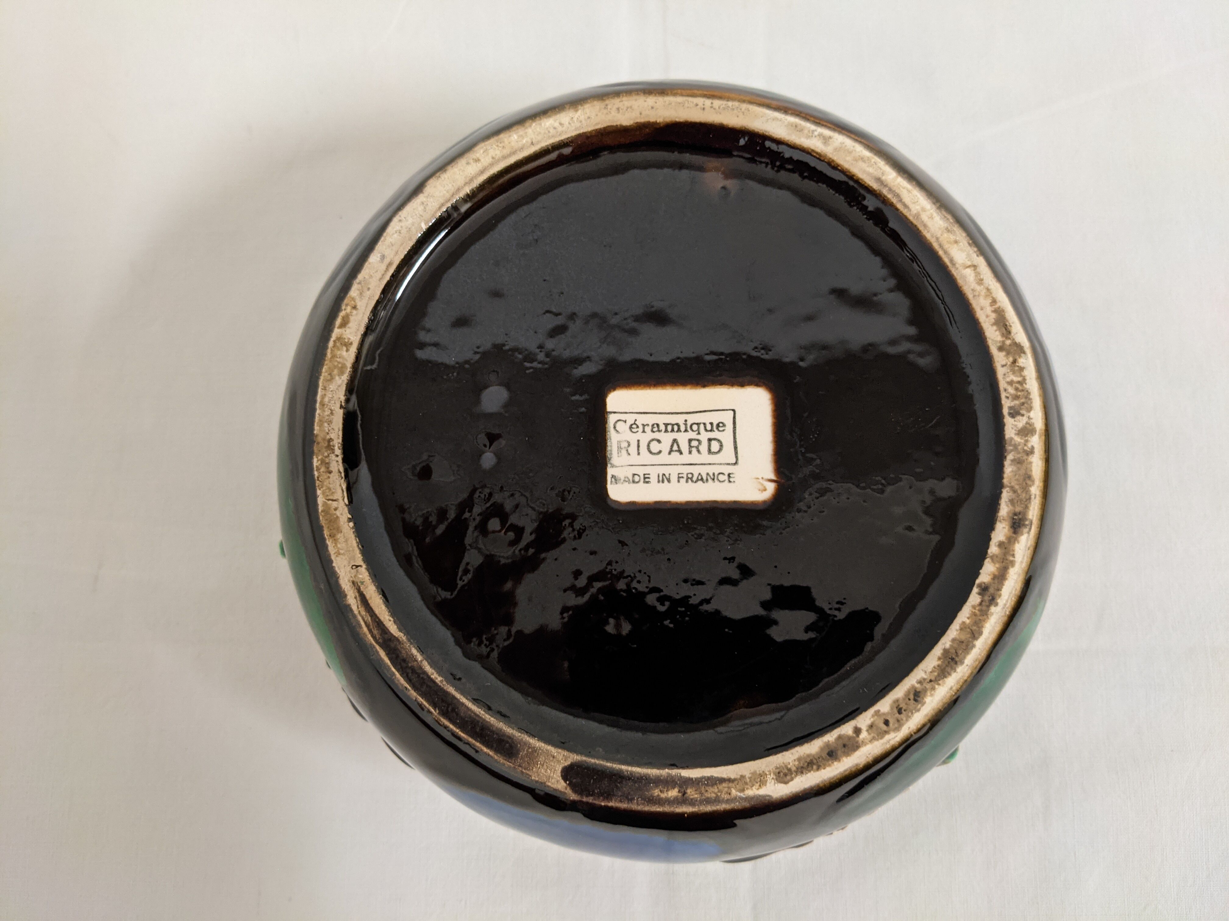 Advertising ashtray of the 60s by Ricard