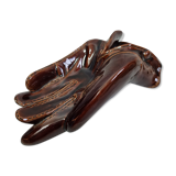 Ceramic ashtray in the shape of a glove from 1970