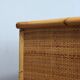 Vintage Dal Vera bamboo & rattan freestanding wardrobe 1970s