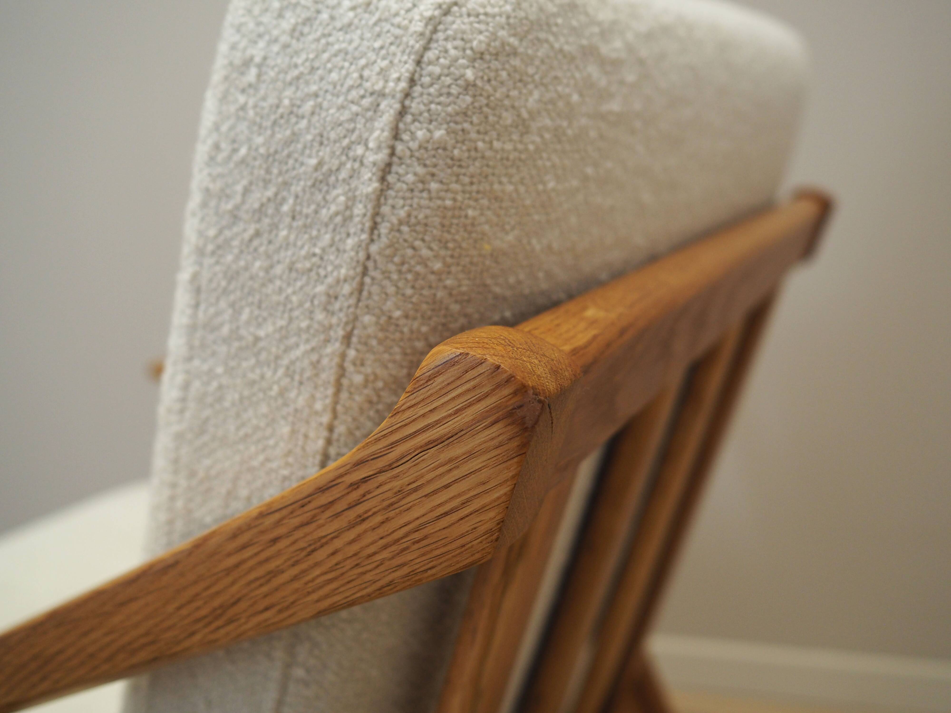 Oak armchair, Danish design, 1960s, designer: H. Brockmann Petersen, production: Randers Møbelfabrik