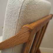 Oak armchair, Danish design, 1960s, designer: H. Brockmann Petersen, production: Randers Møbelfabrik
