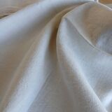 Ensemble ancien drap plat et 2 taies d'oreiller
