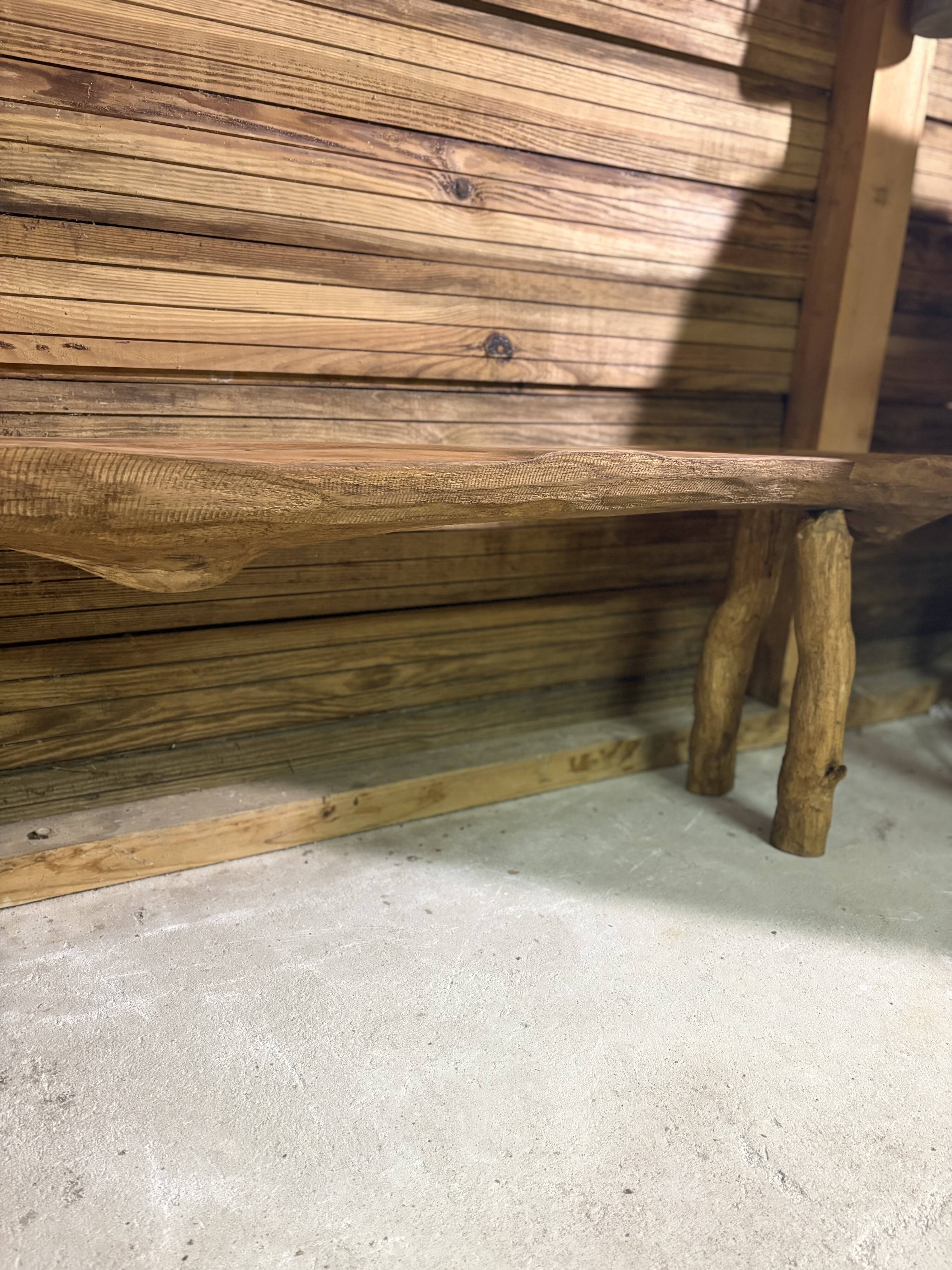 Old solid wood bench – country house spirit