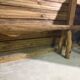 Old solid wood bench – country house spirit