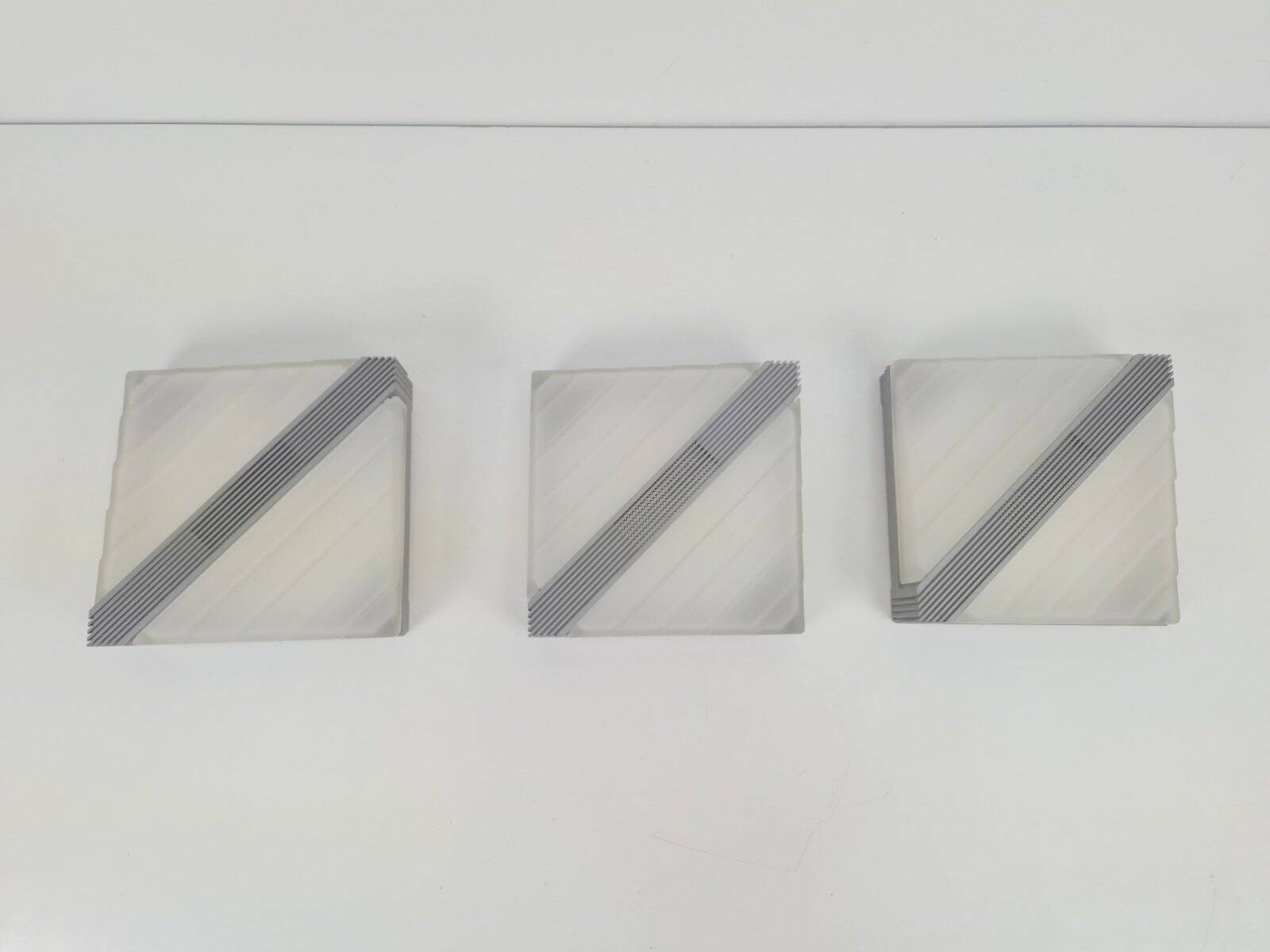 Vintage Wall Lamps from Fratelli Martini, Italy, 1980, Set of 3