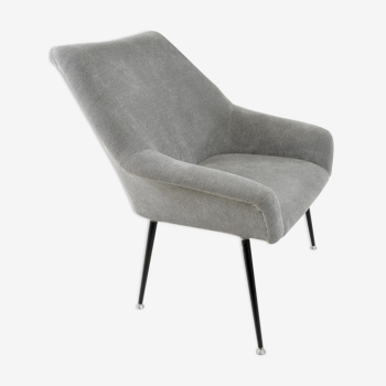 Grey square shell chair