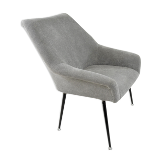 Fauteuil coquille carré grise