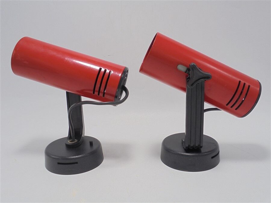 Pair of red vintage spots