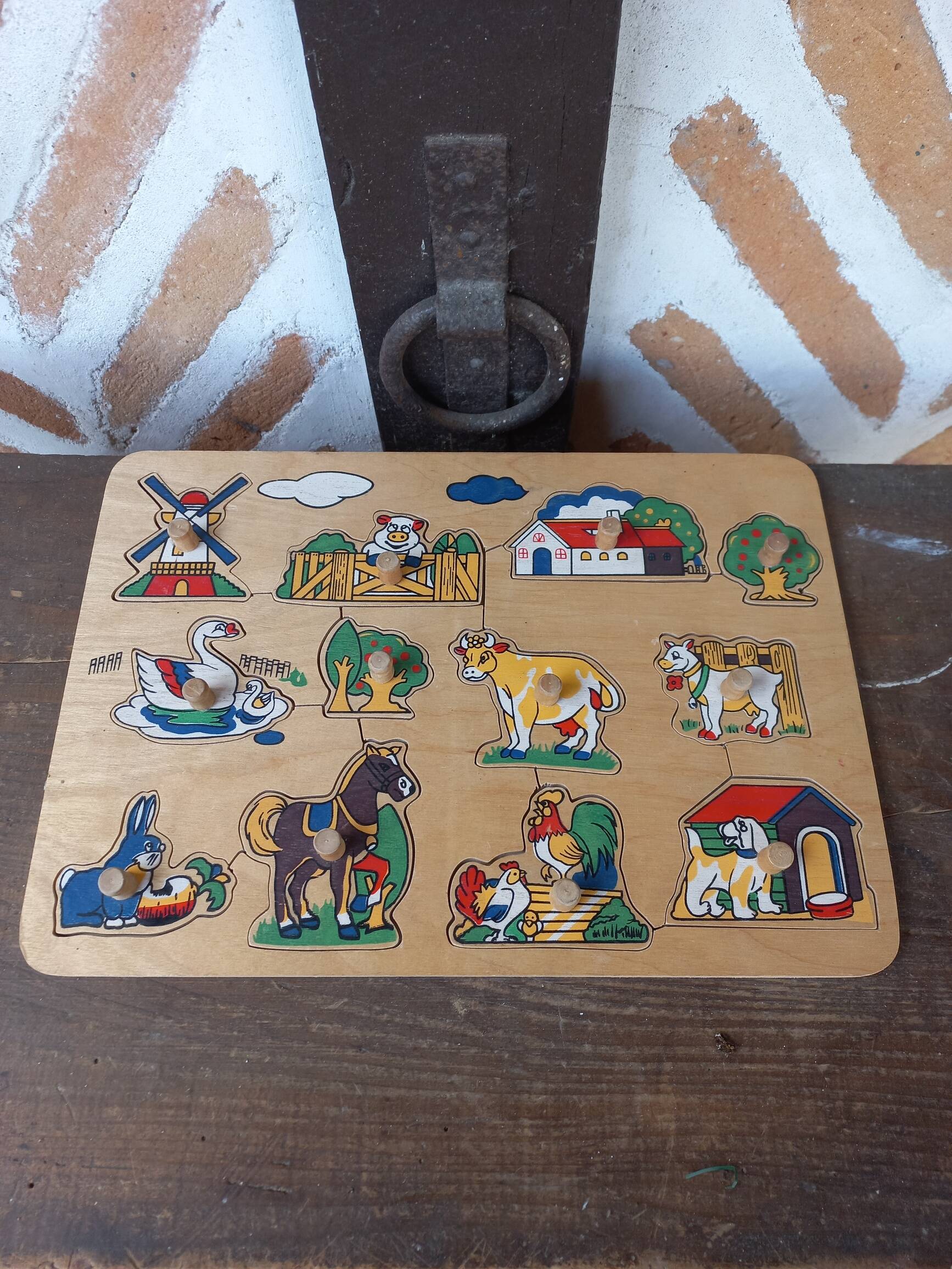 Vintage wooden puzzle