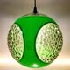 Suspension Space Age verte "Bug eye" par Massive, Belgique vers 1970