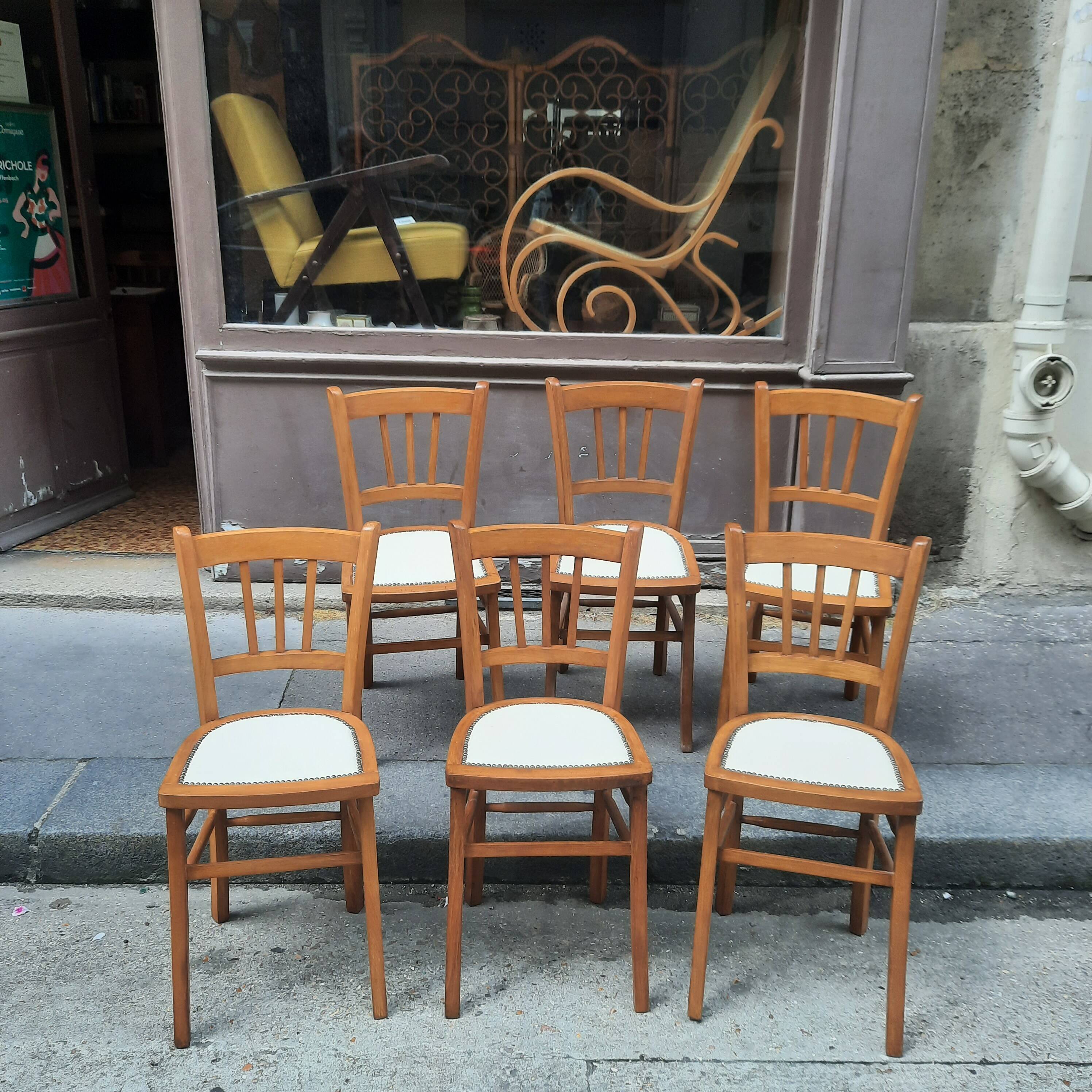 Set of 6 bistro chairs