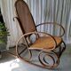 Antique caned rocking chair