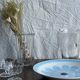 Large fruit bowl, classic French glass dish
