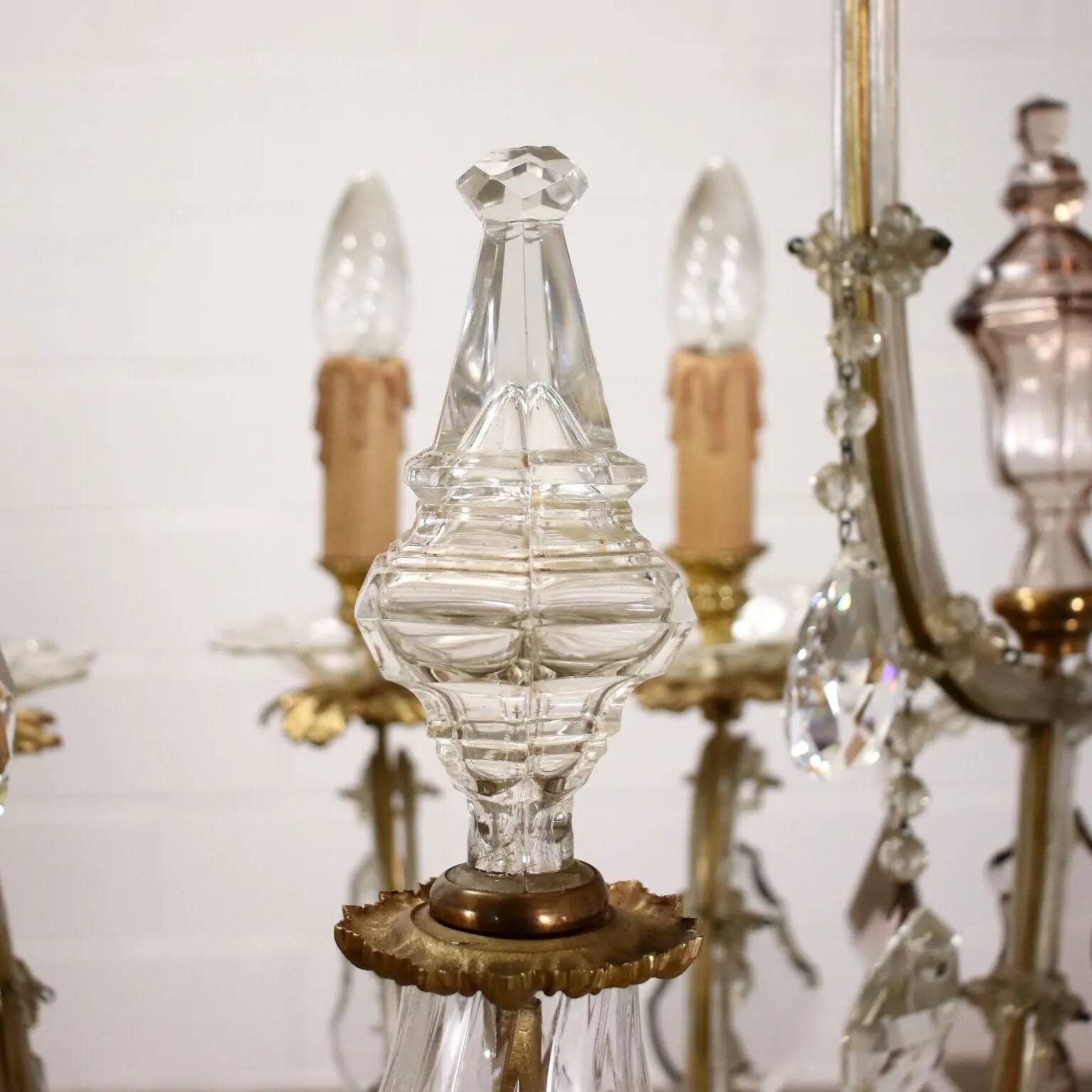 Glass chandelier Italy 20th Century