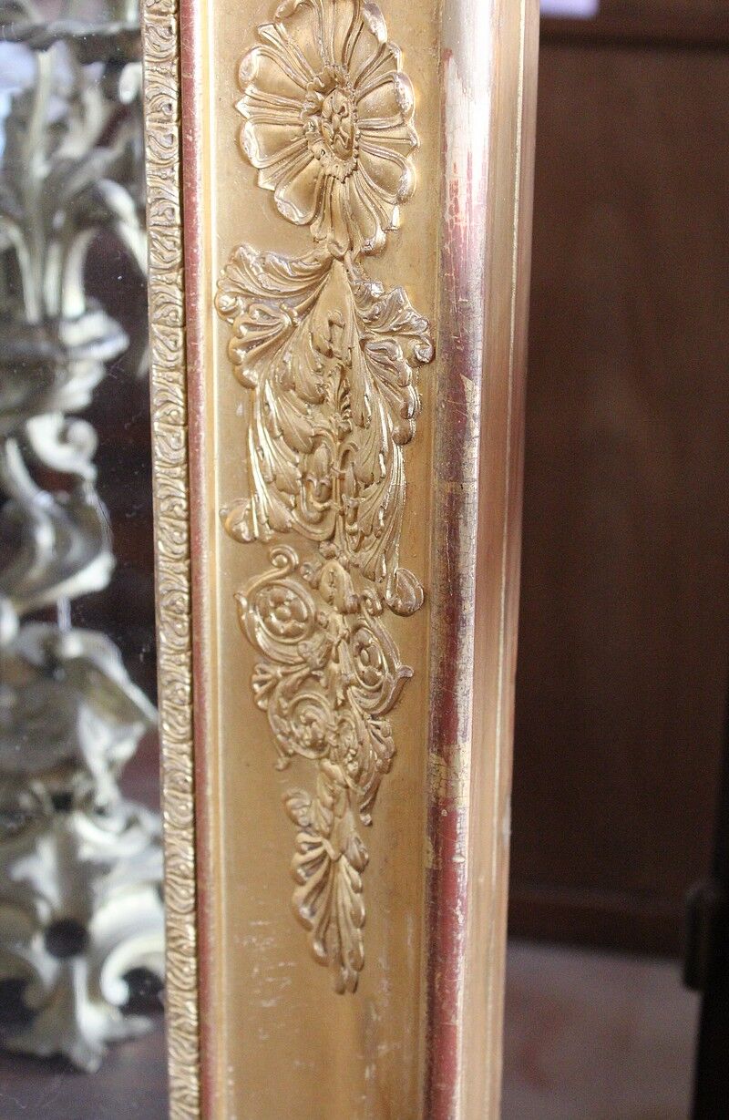 Miroir doré empire XIXème 125x179cm